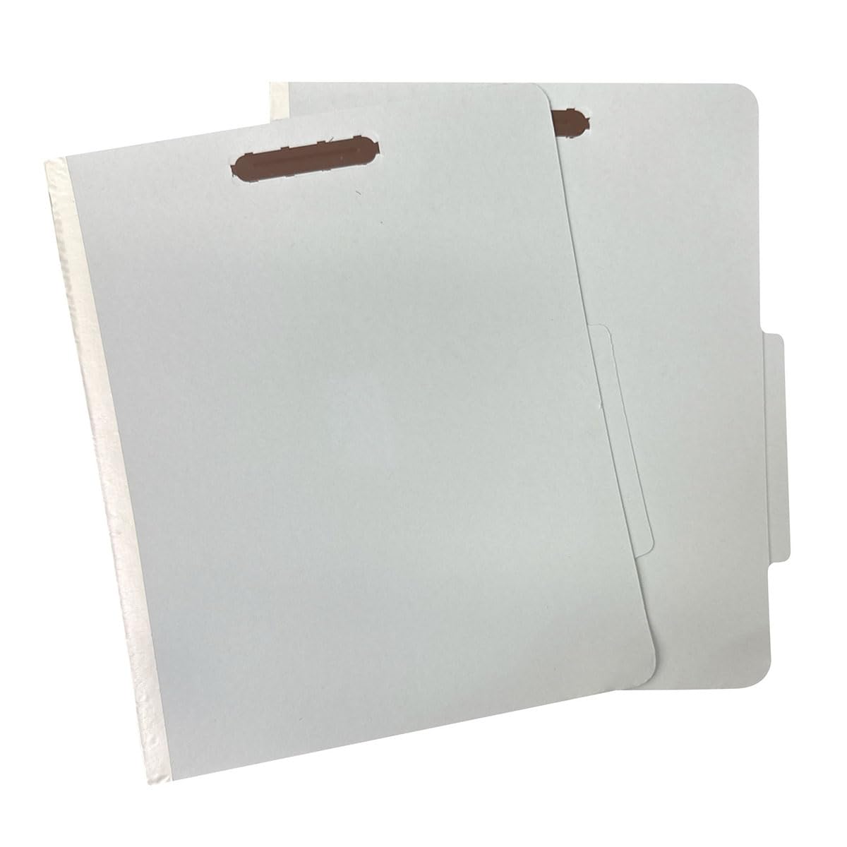 Amazon Basics Classification File Folders, 1 Divider, 2-Inch Embedded Fasteners, Letter Size for Documents, Light Green, 10-Pack