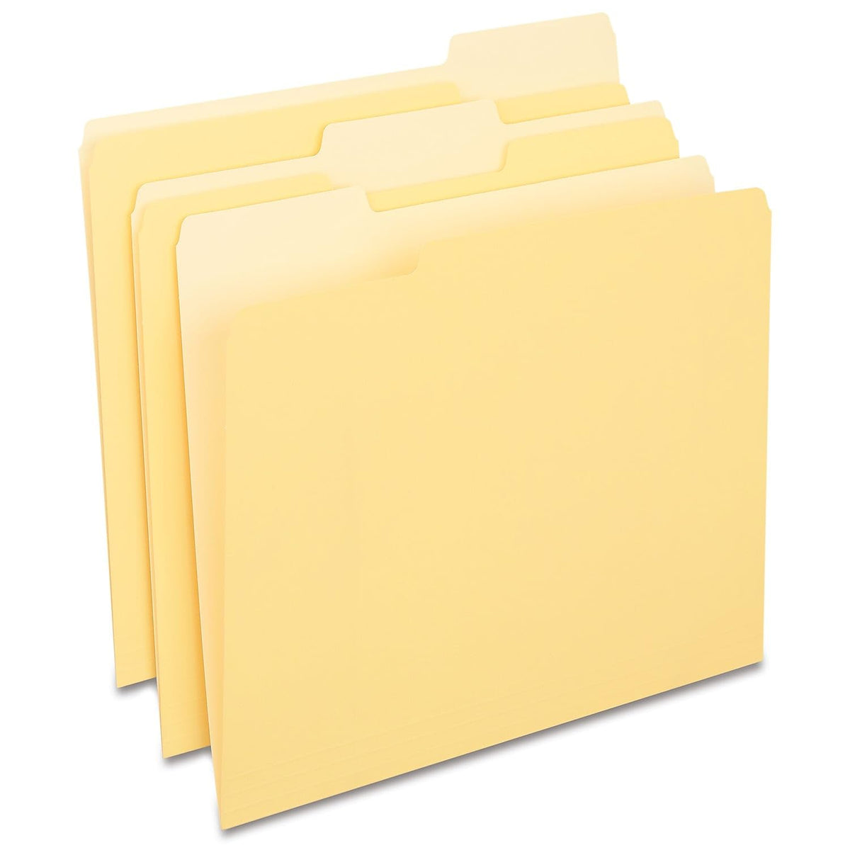 Staples File Folders, Letter Size, 1/3-Cut Tabs, Purple, 100/Pack