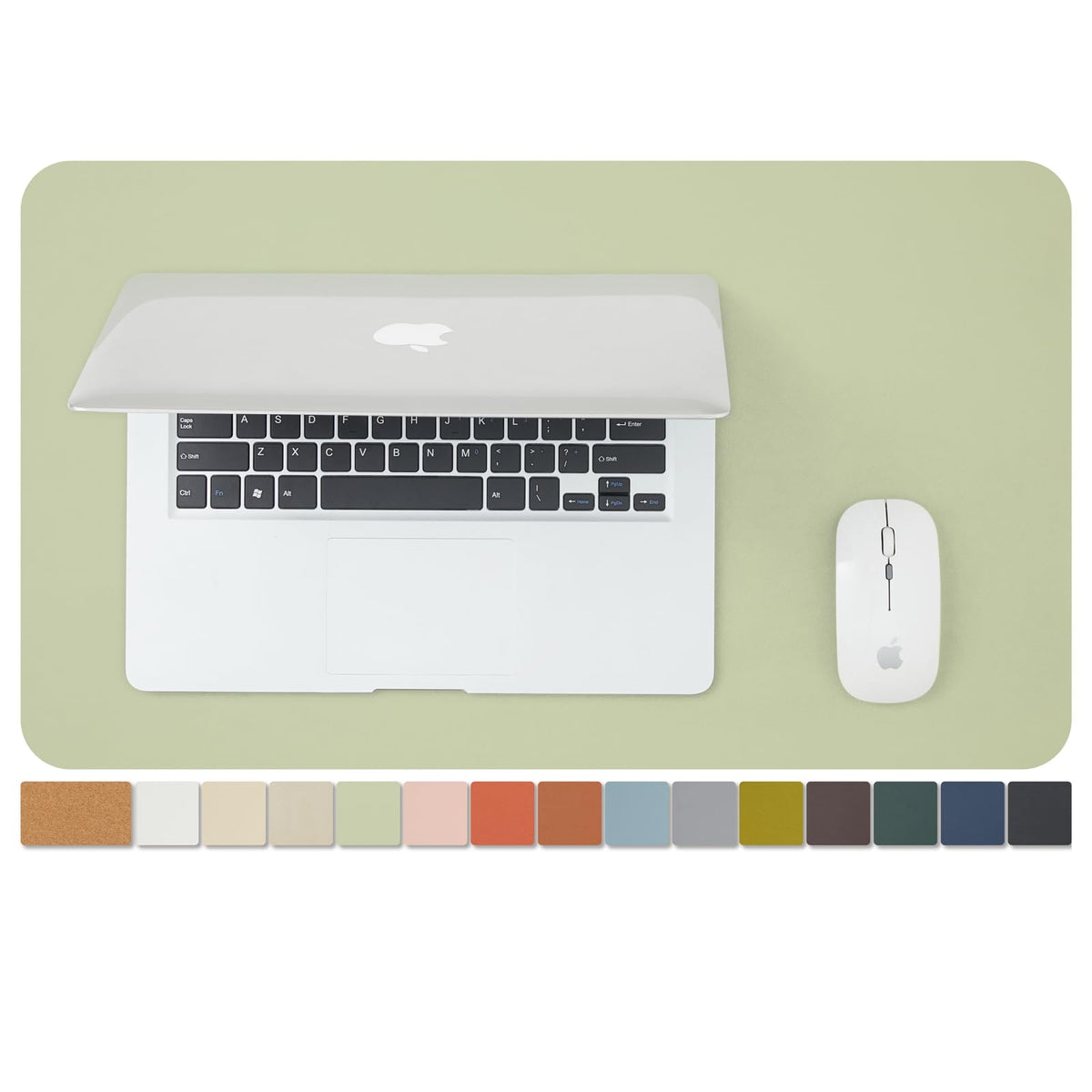 Large Cork Desk Mat - 47.2"x 17" Desk Pad for Office and Home - Ideal for Large Mouse Pad and Desk Mats on Top of Desks(Dark Green)