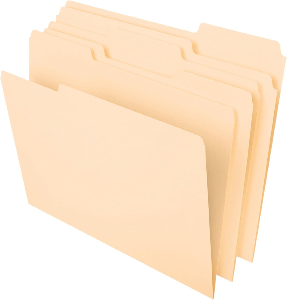 Island File Folder, Manila 1/3 Cut, Letter Size, 100 Count (370 1/3)