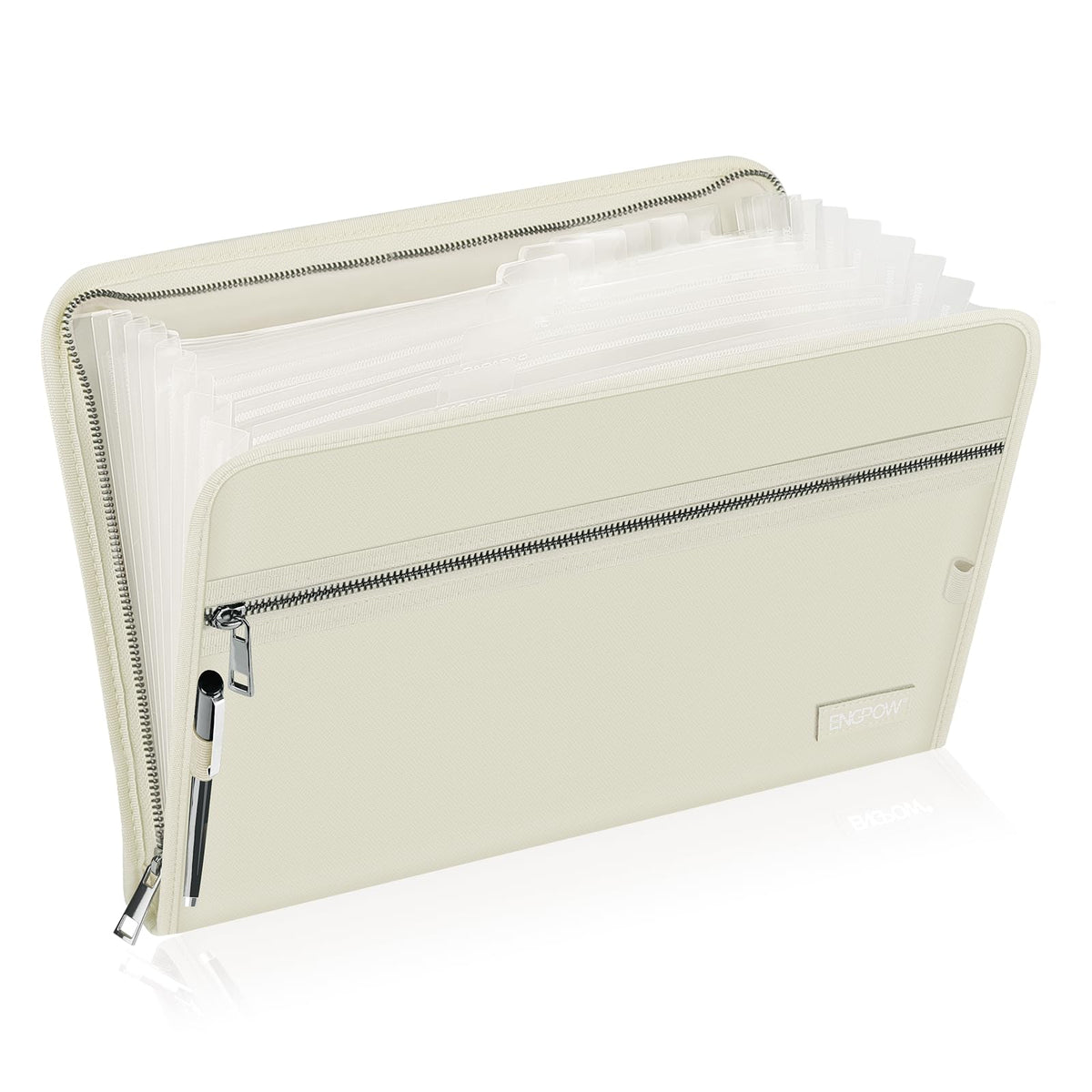 ENGPOW Expanding File Folder,Fireproof 13 Pockets Document Organizer Bag