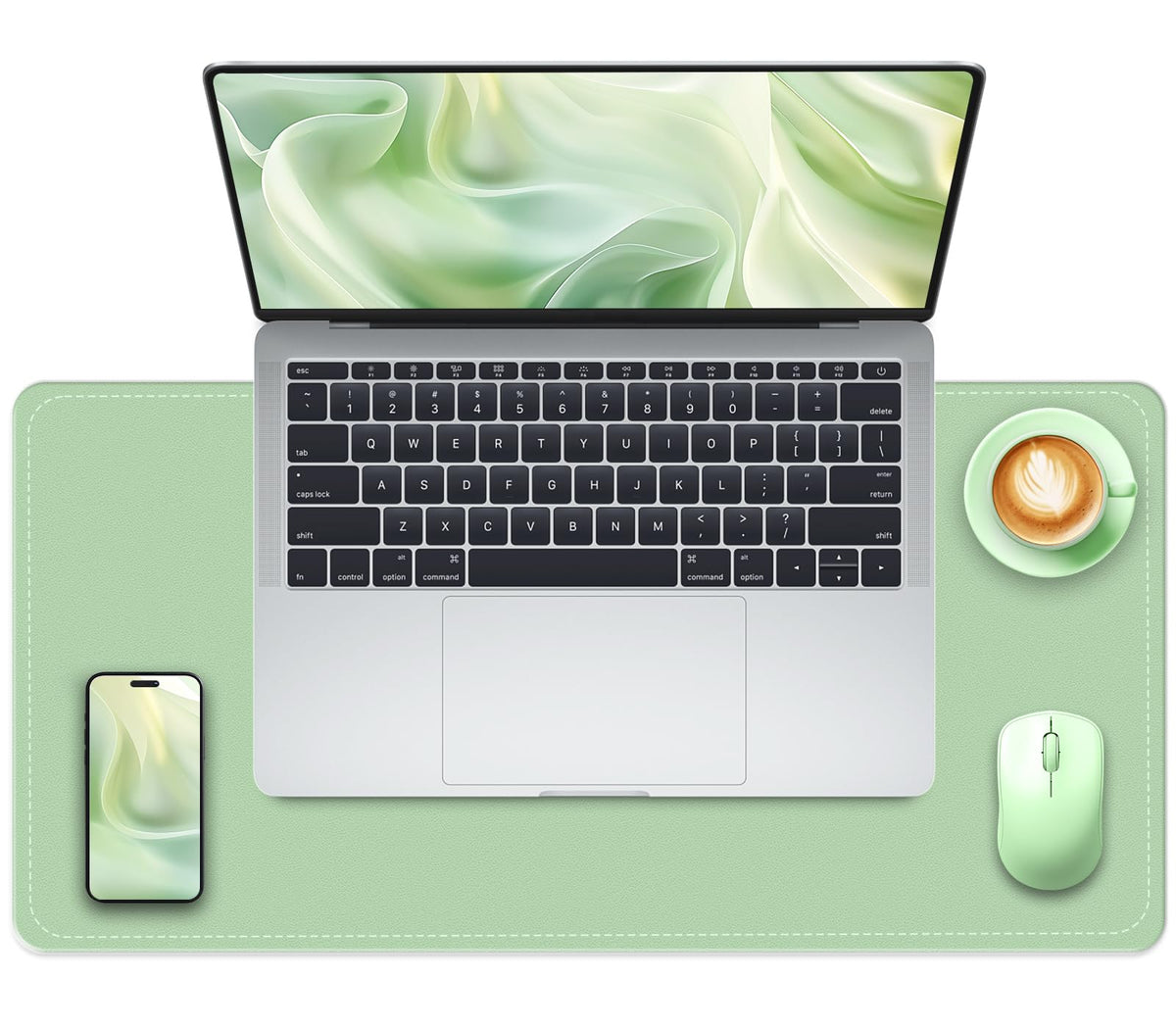 Large Desk Pad, 47.2" x 17" PU Leather Desk Mat for Desktop, Non-Slip Office Desk Mat for Desk, Desk Blotter Pad, Waterproof Computer Pad for Desk, Keyboard Mats for Home & Office (Burgundy)