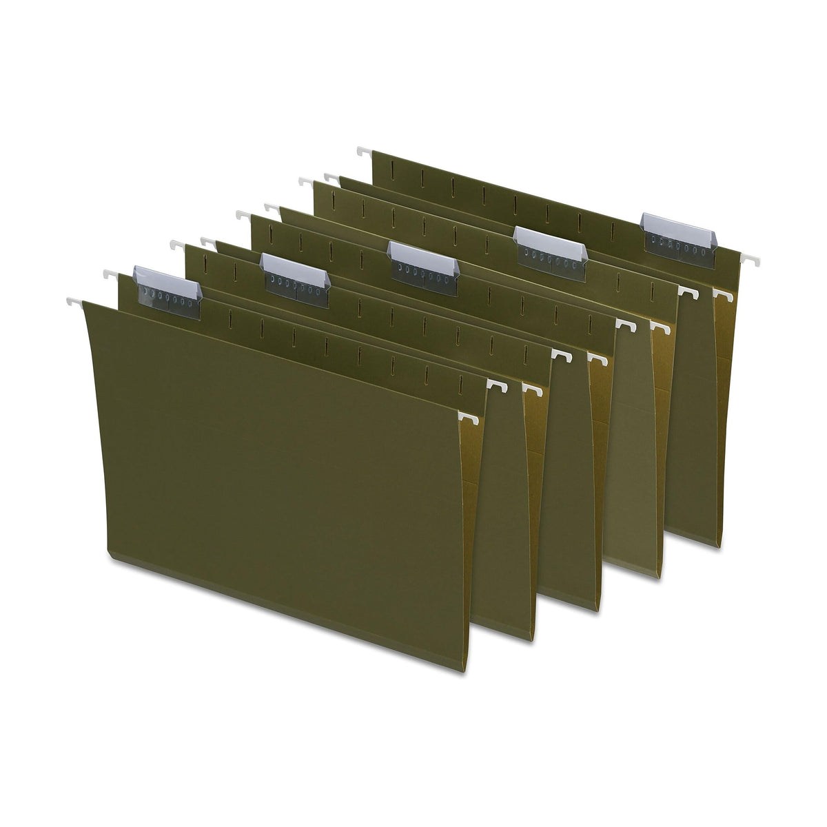 Staples Hanging File Folders, Letter Size, Purple, 5-Tab, 25/Pk
