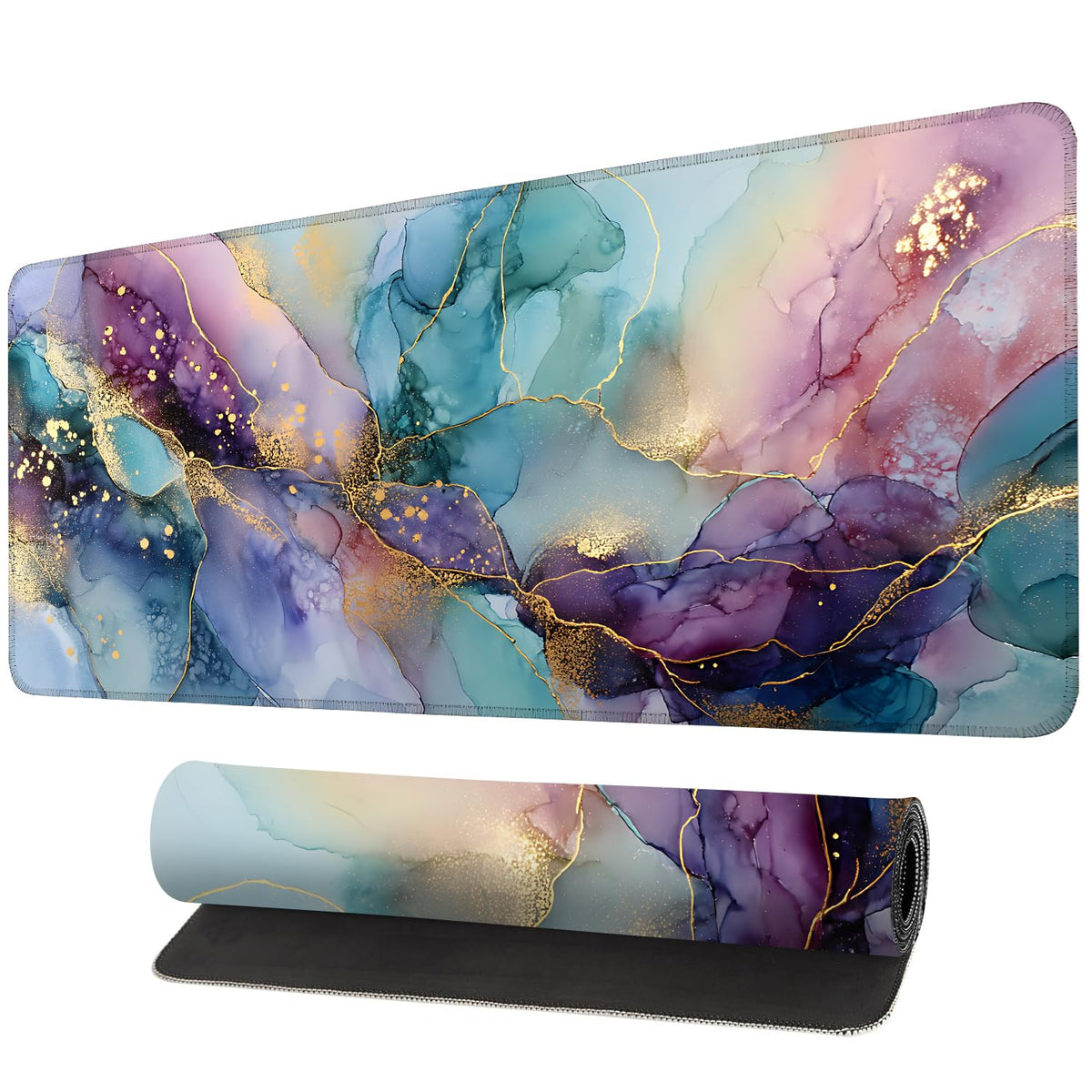 Mouse Pad, Large Anti-Slip with Stitched Edges Desk Mat Desktop Laptop Computer Desk Keyboard Mat,Table Protector Blotter Mat (Book, 35.4" x 15.7")