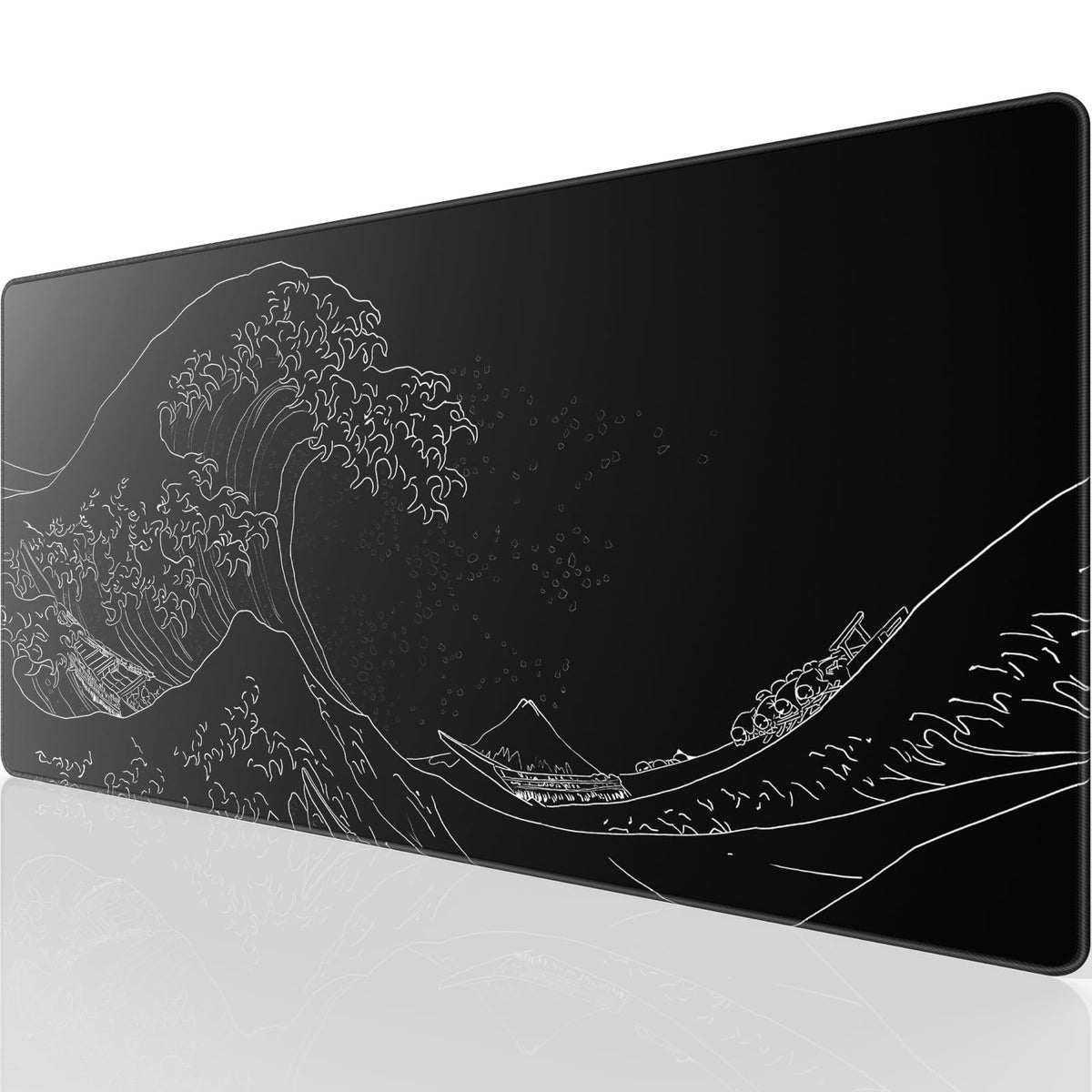 KTRIO Oversized Gaming Mouse Pad Desk Mat for Gamer, 47.3" x 23.6", Black