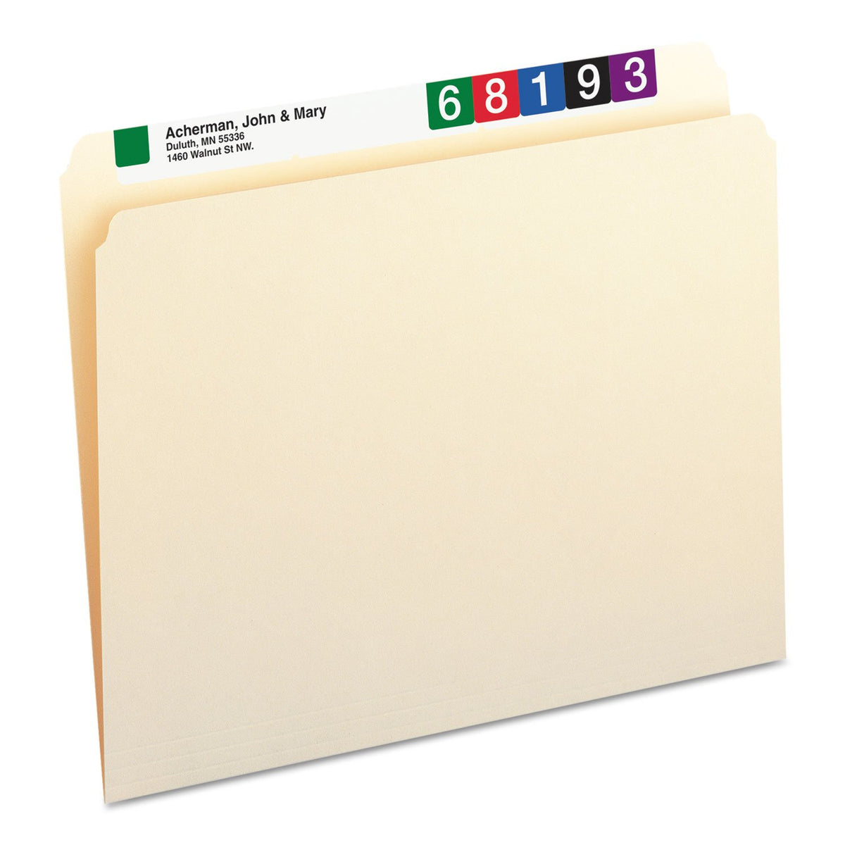 Smead File Folder, 1/3-Cut Tab, Assorted Positions, Letter Size, Manila, 24 per Pack (11928)