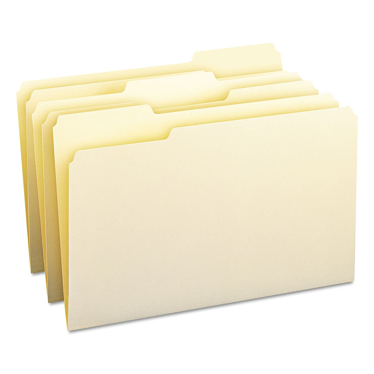 Smead File Folder, 1/3-Cut Tab, Assorted Positions, Legal Size, Manila, 100 per Box (15330)