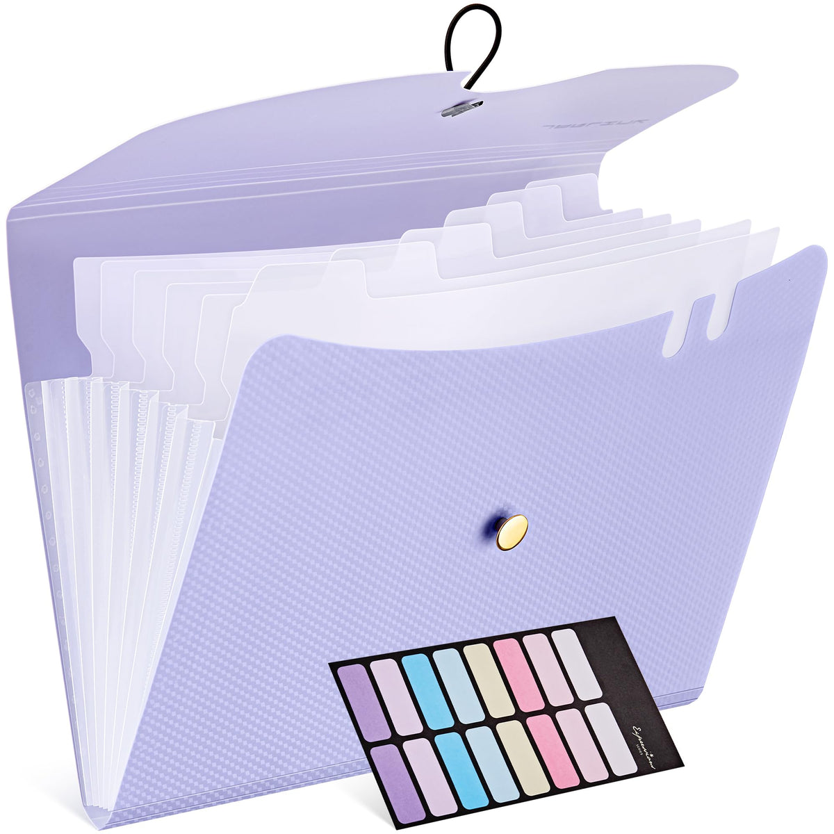JARLINK 7 Pockets Expanding File Folder, A4 Accordion folders, Pink