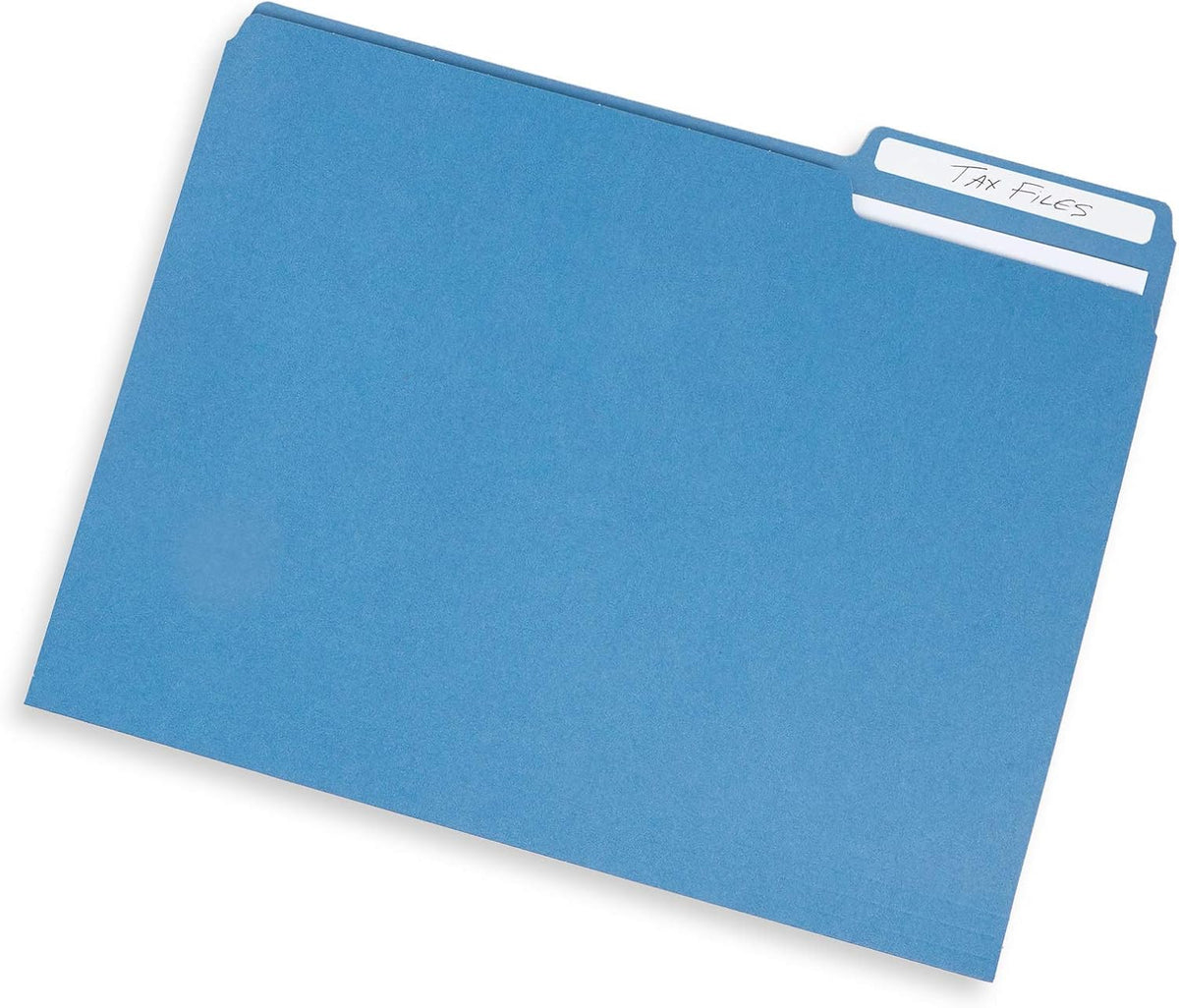 Blue Summit Supplies 100 File Folders, Letter Size, 1/3 Cut Tab, Blue