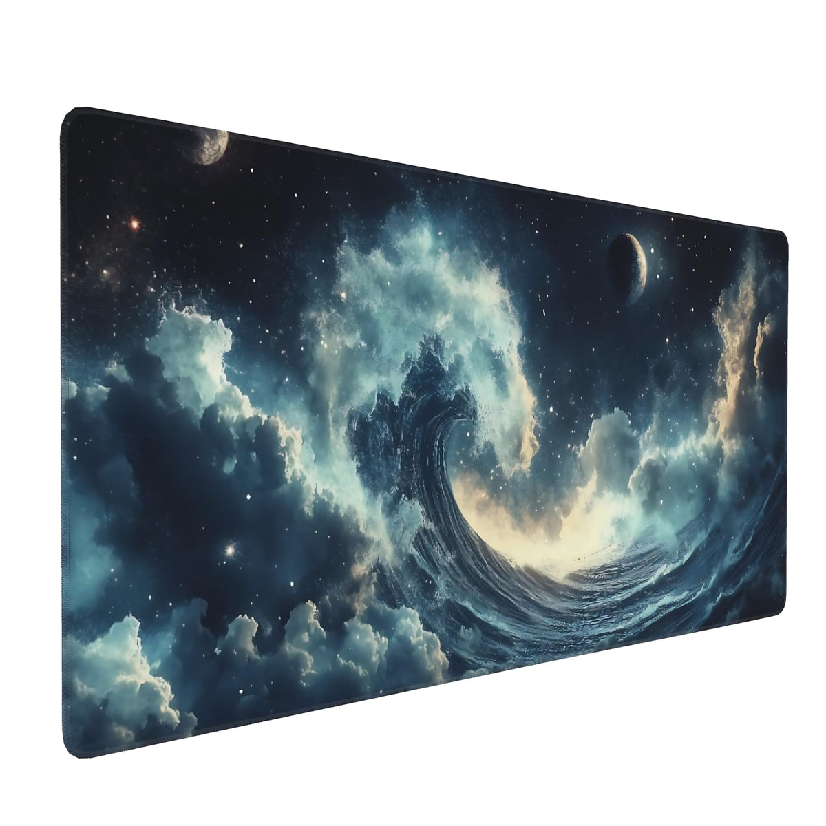 Dark Green Floral XXL Desk Mat, Extra Large Mouse Pad with Anti-Slip Base & Stitched Edges for Women, Aesthetic Desk Pad for Home Office Computer, Keyboard Mat Office Supplies Decor