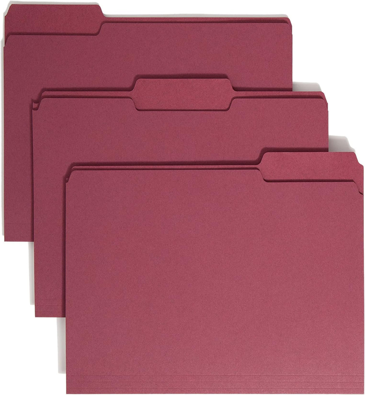 Smead Standard File Folders, 100 Count, Purple, 1/3-Cut Tabs, Letter Size (13043)