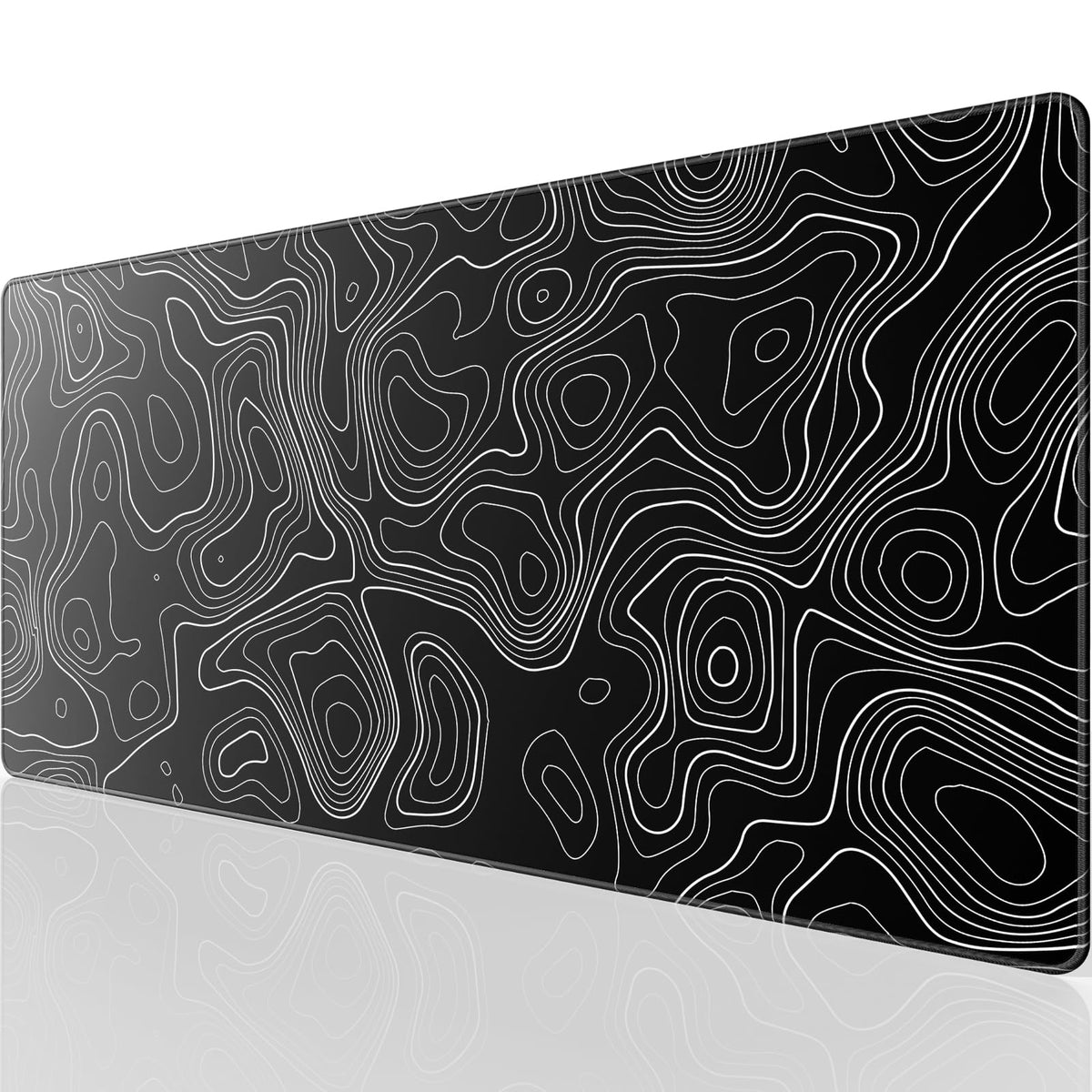 KTRIO Oversized Gaming Mouse Pad Desk Mat for Gamer, 47.3" x 23.6", Black