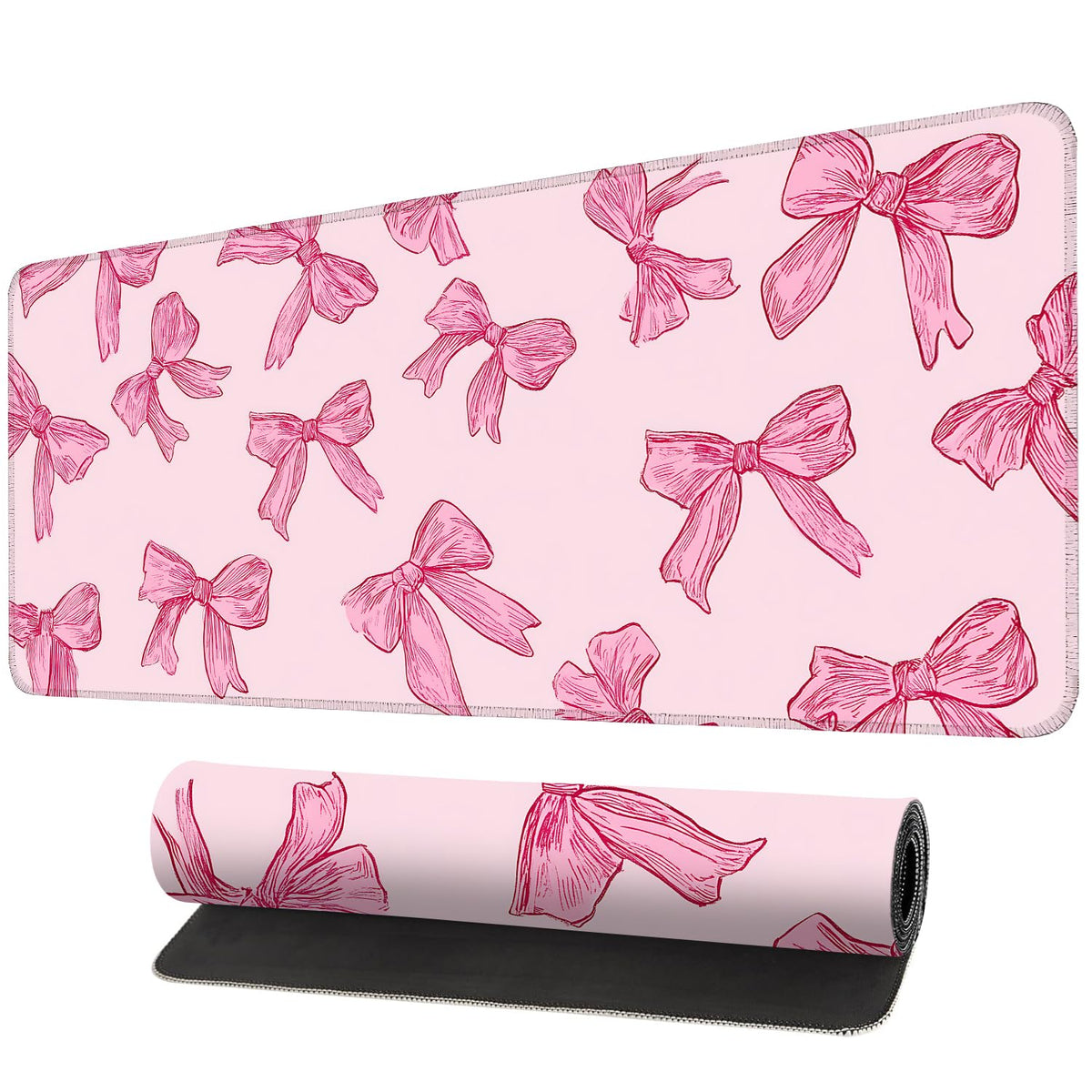 Mouse Pad, Large Anti-Slip with Stitched Edges Desk Mat Desktop Laptop Computer Desk Keyboard Mat,Table Protector Blotter Mat (Book, 35.4" x 15.7")