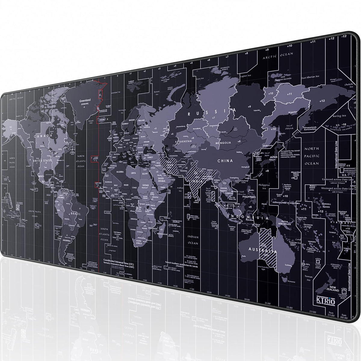 KTRIO Oversized Gaming Mouse Pad Desk Mat for Gamer, 47.3" x 23.6", Black