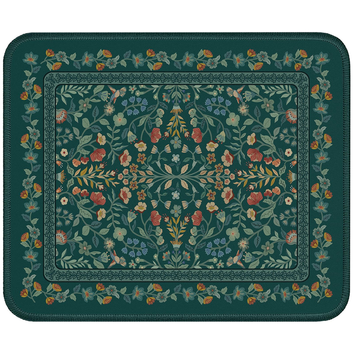 iCasso Aesthetic Desk Mat,31.5x11.8in Mouse Pads, Pink Floral