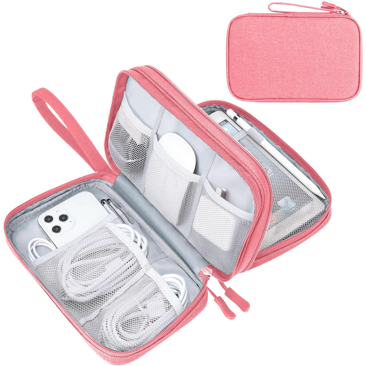 FYY Electronic Organizer, Travel Tech Pouch Bag, Cable Organizer Navy