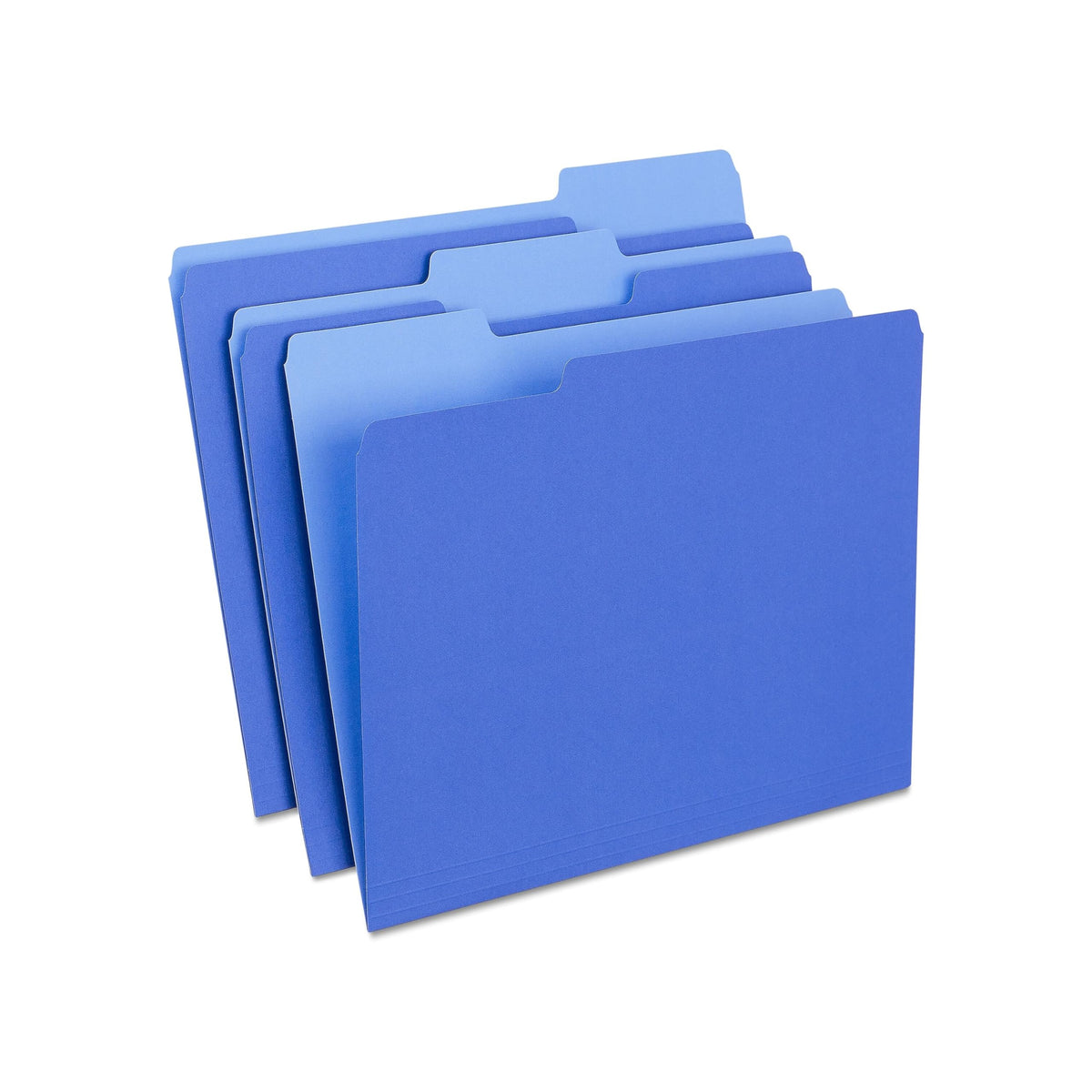 Staples File Folders, Letter Size, 1/3-Cut Tabs, Purple, 100/Pack