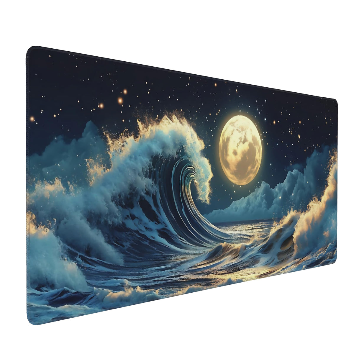 Dark Green Floral XXL Desk Mat, Extra Large Mouse Pad with Anti-Slip Base & Stitched Edges for Women, Aesthetic Desk Pad for Home Office Computer, Keyboard Mat Office Supplies Decor