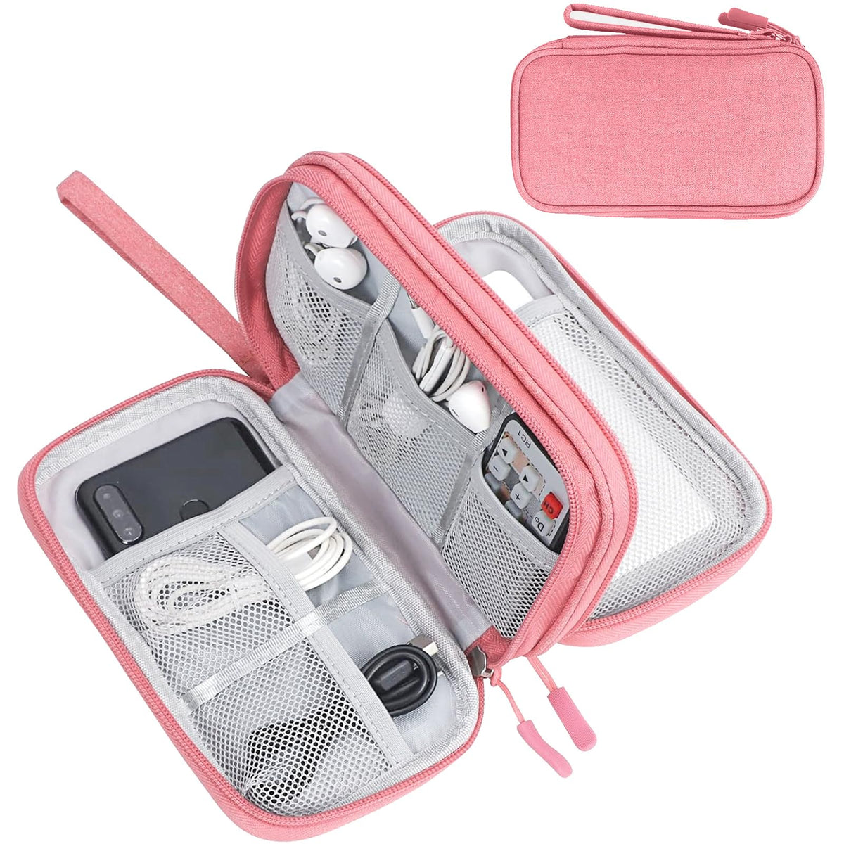 FYY Electronic Organizer, Travel Tech Pouch Bag, Cable Organizer Navy