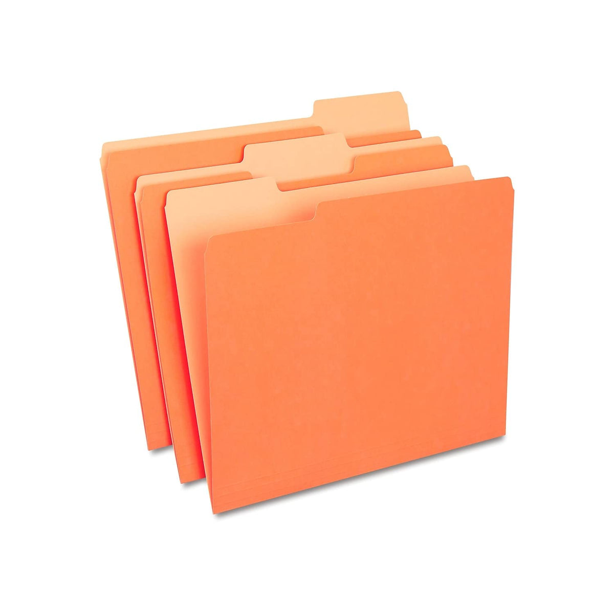 Staples File Folders, Letter Size, 1/3-Cut Tabs, Purple, 100/Pack