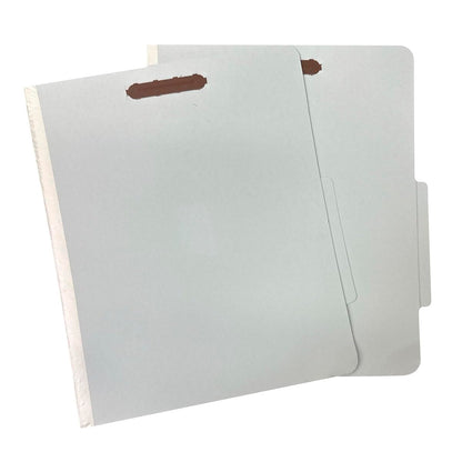 Amazon Basics Classification File Folders, 1 Divider, 2-Inch Embedded Fasteners, Letter Size for Documents, Light Green, 10-Pack
