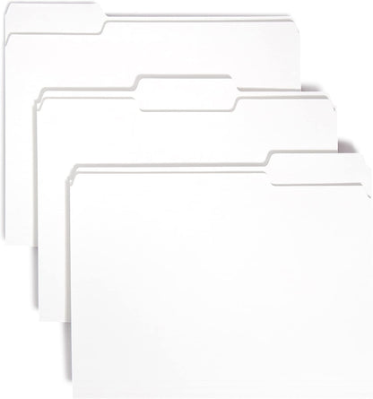 Smead Standard File Folders, 100 Count, Purple, 1/3-Cut Tabs, Letter Size (13043)