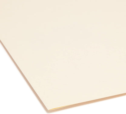 Smead File Folder, 1/5-Cut Tab, Assorted Positions, Letter Size, Manila, 100 per Box (10350)