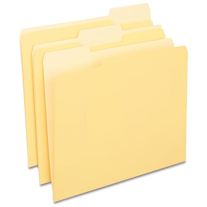 Staples File Folders, Letter Size, 1/3-Cut Tabs, Purple, 100/Pack