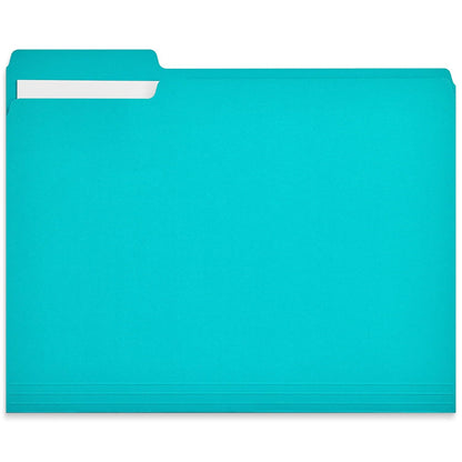 Staples File Folders, Letter Size, 1/3-Cut Tabs, Purple, 100/Pack