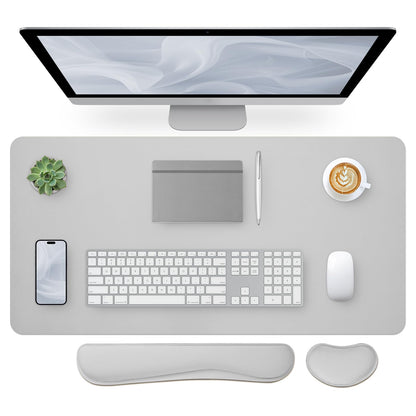 Bloss Green Desk Mat, Desk Matt for Desktop, Large Leather Desk Pad, Desk Pad Mat Waterproof, Computer Mat for Office Work/Home/Decor (31.5 x 15.7 Inches)