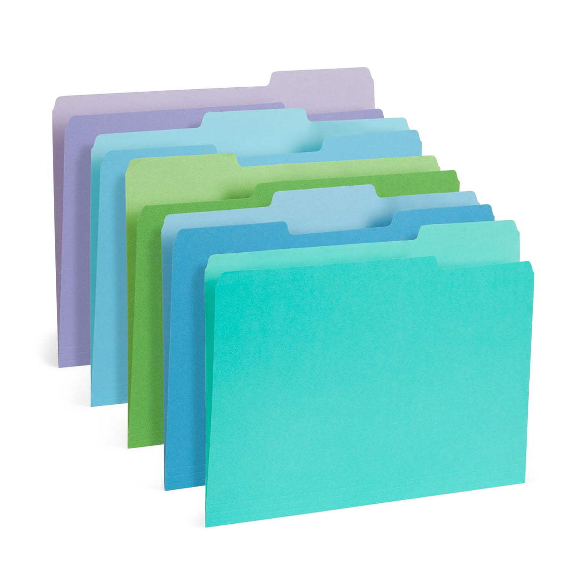 Blue Summit Supplies 100 File Folders, Letter Size, Two-Tone Orange