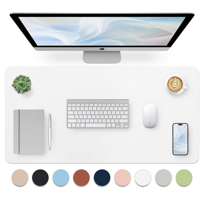 Bloss Green Desk Mat, Desk Matt for Desktop, Large Leather Desk Pad, Desk Pad Mat Waterproof, Computer Mat for Office Work/Home/Decor (31.5 x 15.7 Inches)