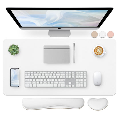 Bloss Green Desk Mat, Desk Matt for Desktop, Large Leather Desk Pad, Desk Pad Mat Waterproof, Computer Mat for Office Work/Home/Decor (31.5 x 15.7 Inches)
