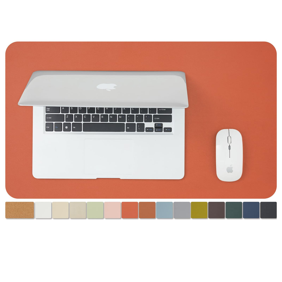 Large Cork Desk Mat - 47.2"x 17" Desk Pad for Office and Home - Ideal for Large Mouse Pad and Desk Mats on Top of Desks(Dark Green)