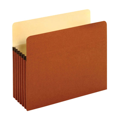 Pendaflex Expanding File Pockets, Letter Size, 5.25" Expansion, Reinforced with DuPont™ Tyvek® Material, Redrope, 10 per Box (1534G-OX)