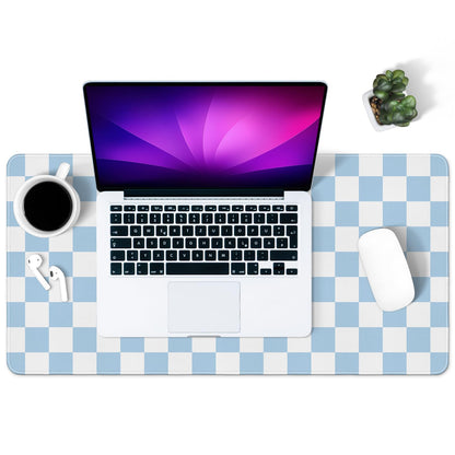 Green Striped Desk Mat Large Mouse Pad Cute Desk Pad Keyboard Computer Mat