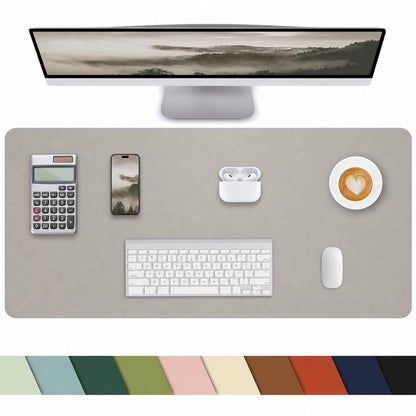 Leather Desk Pad Protector, Office Desk Mat, Large Mouse Pad, Non-Slip PU Leather Desk Blotter, Laptop Desk Pad Desk Accessories for Office and Home (Black, 40" x 17")