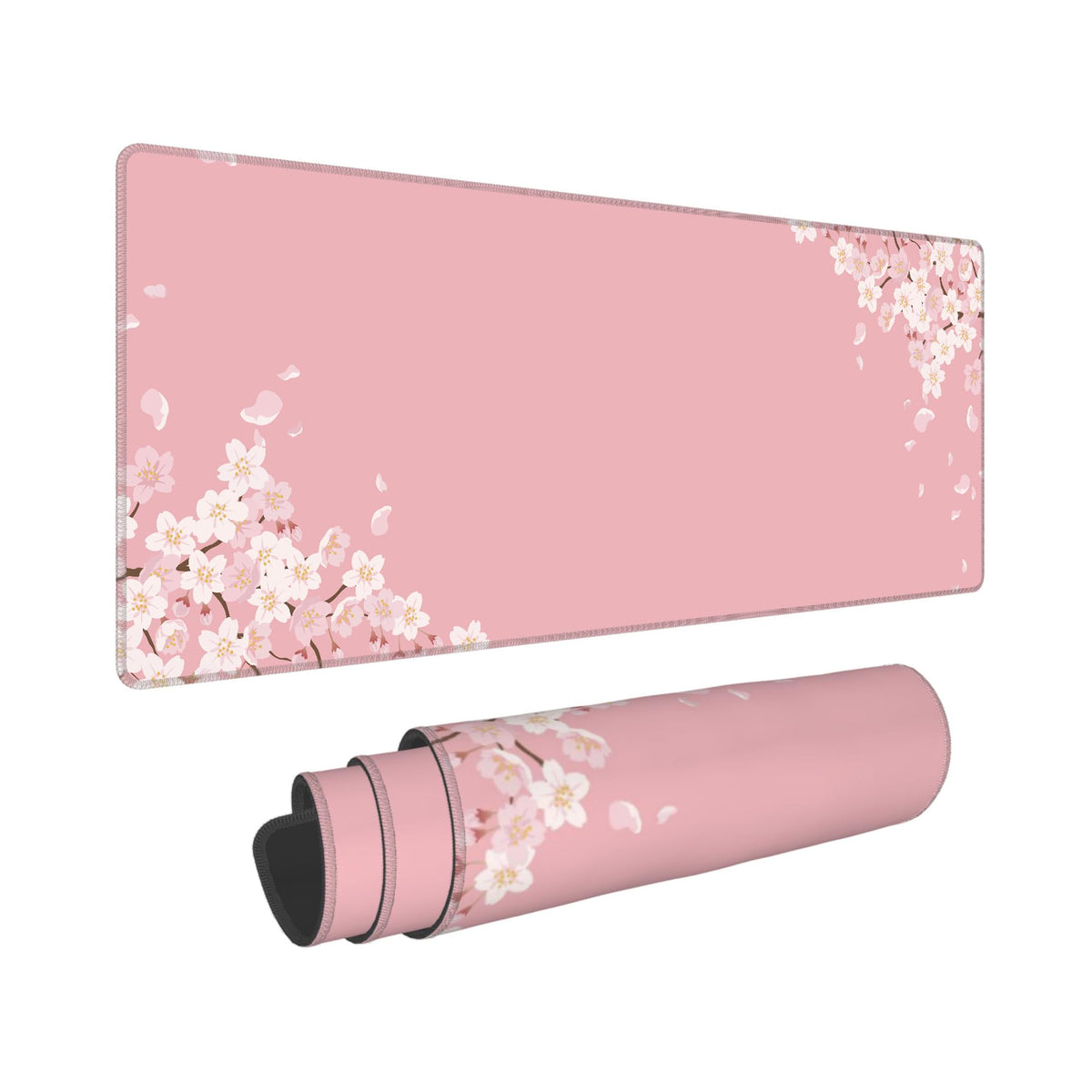 Cute Purple Mouse Pad,Large Kawaii Gaming Desk Mat 31.5 x 12 in