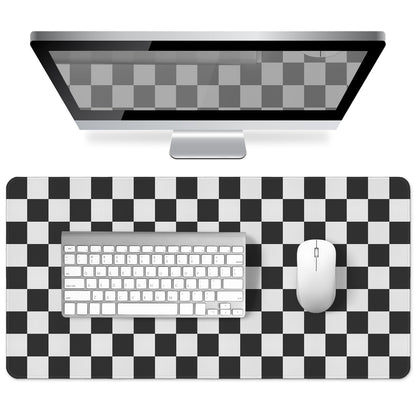 Green Striped Desk Mat Large Mouse Pad Cute Desk Pad Keyboard Computer Mat