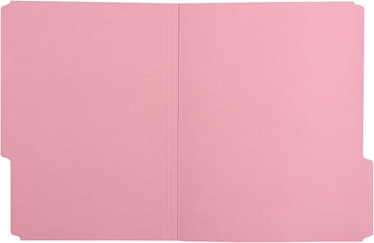 Amazon Basics File Folders for Organization, Letter Size, 1/3 Cut Tab, Pink, 36-Pack