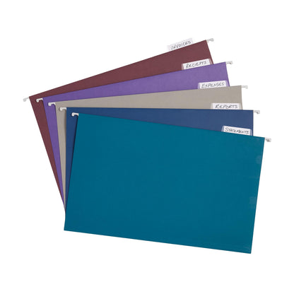 Blue Summit Supplies 50 Legal Size Hanging File Folders, Green
