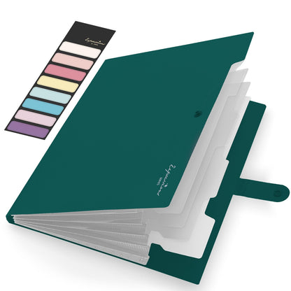 Sooez Accordion File Organizer, Expanding File Folder with Label, 5 Pocket