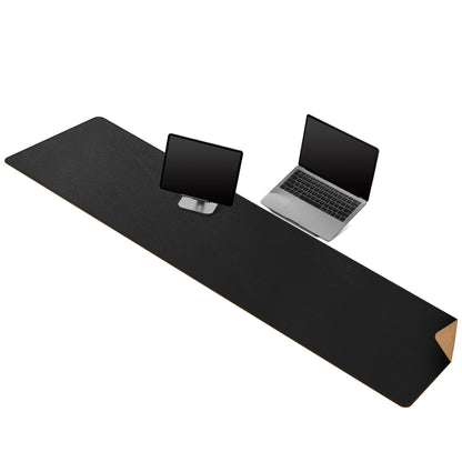 MAIDERN 43.3”x 19.6” Cork & Leather Desk Mat, Large Desk Pad (Cream)