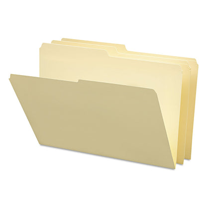 Smead File Folder, 1/3-Cut Tab, Assorted Positions, Legal Size, Manila, 100 per Box (15330)
