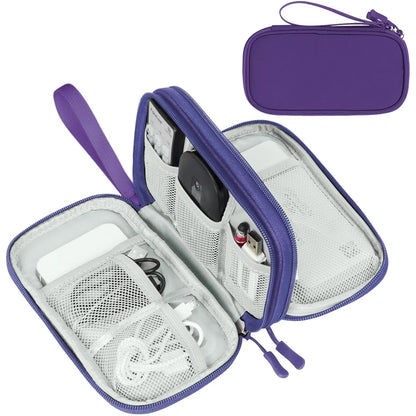 FYY Electronic Organizer, Travel Tech Pouch Bag, Cable Organizer Wine Red