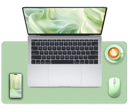 Large Desk Pad, 47.2" x 17" PU Leather Desk Mat for Desktop, Non-Slip Office Desk Mat for Desk, Desk Blotter Pad, Waterproof Computer Pad for Desk, Keyboard Mats for Home & Office (Burgundy)