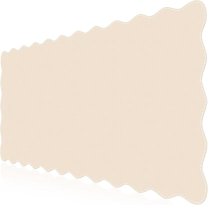 iCasso Beige Desk Blotter 35.4"x15.7", Desk Protector for Workspace