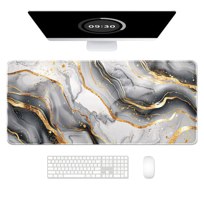 Desk Mat, Ultra Large Mouse Pad, XXL Gaming Mousepad, Green Tropical Leaves Deskpad, Big Extended Full Size Mouse Pad, Desktop Desk Matt for Keyboard, Laptop & Computer, 35.5 x 15.7 in