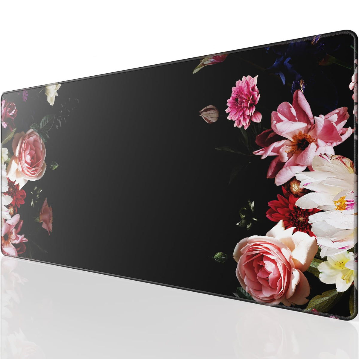 KTRIO Oversized Gaming Mouse Pad Desk Mat for Gamer, 47.3" x 23.6", Black