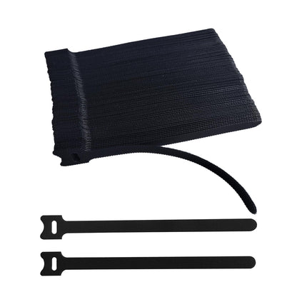10 Inches 120 PCS Black Reusable Cable Ties,Multi-purpose Adjustable Cord Straps,Cable Organizer,Cord Wrap and Hook Loop Cords Management,Adjustable Cord Ties